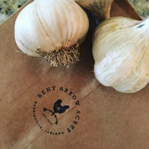 Getting garlic orders ready for farmersmarket.com